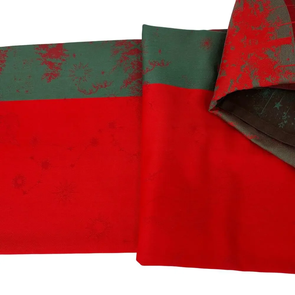 Garnier Thiebaut Holiday Collection Christmas trees festive tablecloth